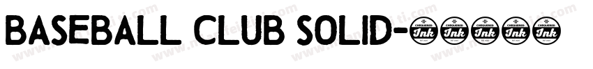 Baseball Club Solid字体转换